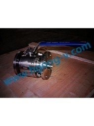 DIN/ANSI forged A105 floating flange ball valve